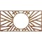 Ekena Millwork Hoover Wood Fretwork Pierced Ceiling Medallion, Walnut, 38"W x 19"H x 14 1/4"ID x 3/8"T CMWP38X19X0375HOWA - alternate 1